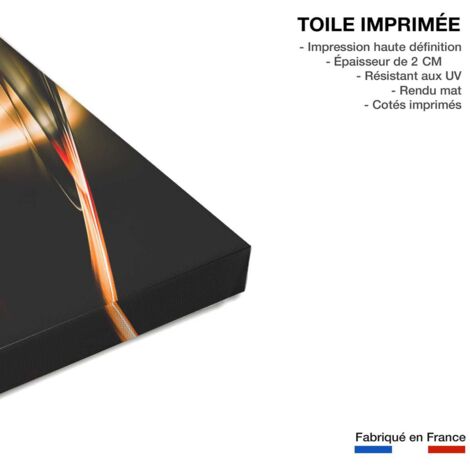 Tableau triptyque abstrait reflexion intemporelle - 90x60 cm