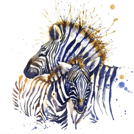 Tableau zebre en Affiche - 50x50 cm (1/5)