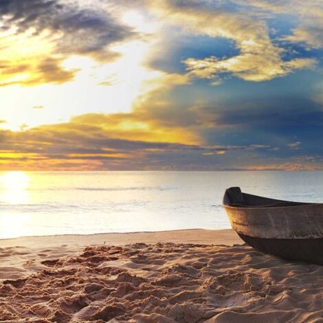 Tableau  plage de sable de chaud , 80x30cm