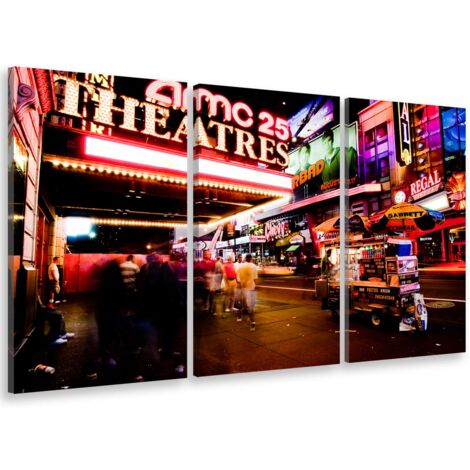 Tableau triptyque deco new york amc empire 25 - 90x60 cm (1/5)