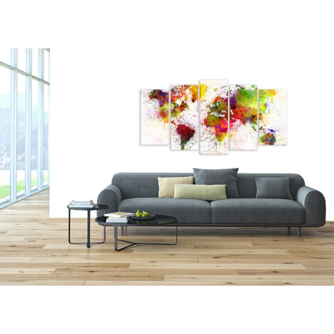 Tableau carte du monde, 150x80cm