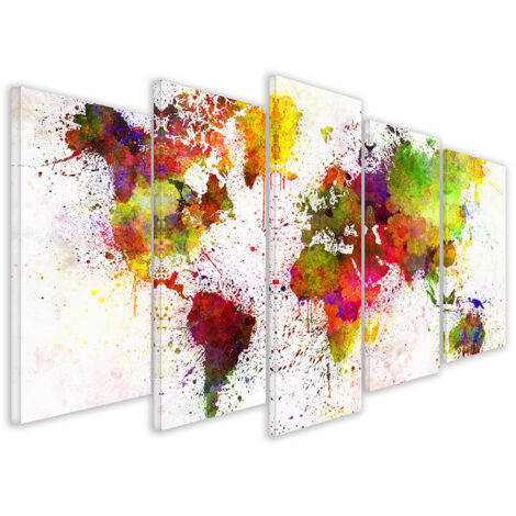 Tableau carte du monde, 150x80cm