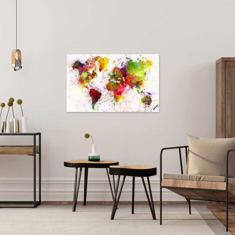 Tableau carte du monde, 80,50cm