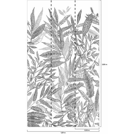 Papier peint decor jungle 159x280cm