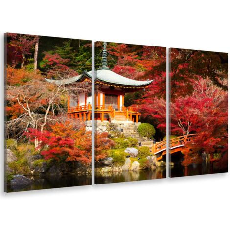 Tableau triptyque Tableau photo paysage daigoji temple kyoto - 90x60 cm (1/5)