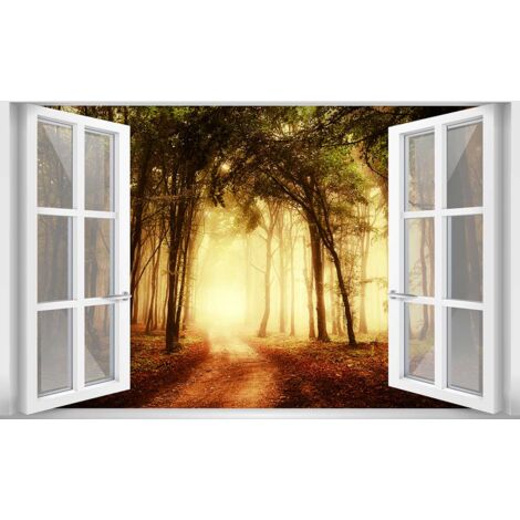 Tableau Paysage Sous Bois Enchanté - Made in France - 80x50cm (1/5)