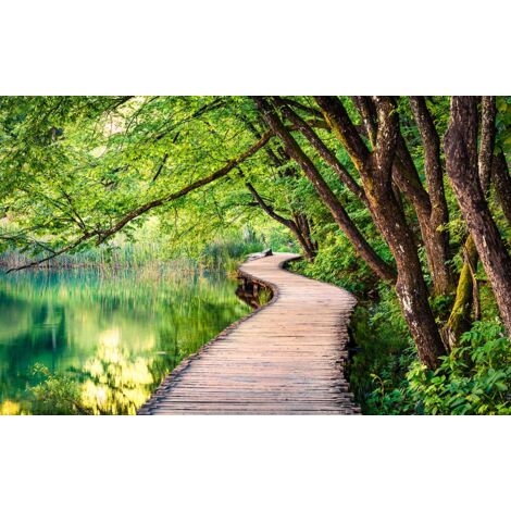 Tableau Lac de Plitvice en été - 80x50cm - made in France