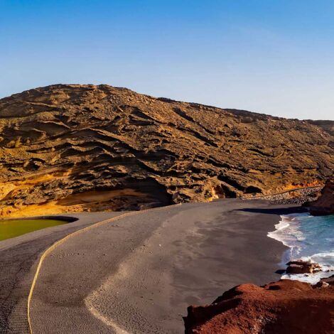Tableau Lanzarote, Lago verde - 80x30cm - made in France