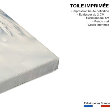 Tableau Neige fraiche au sommet - 80x30cm - made in France