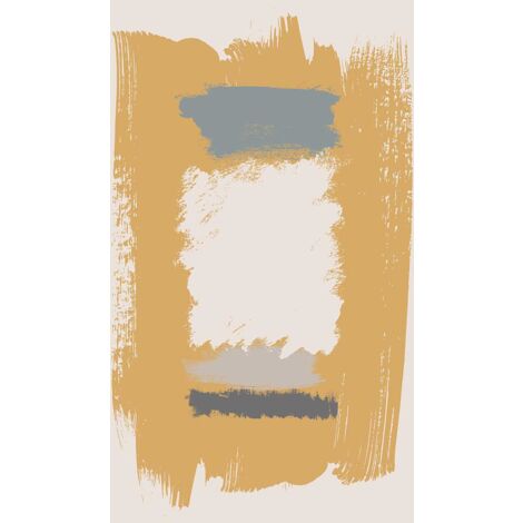Tableau Art organique Masque jaune - 50x80cm - made in France (1/5)