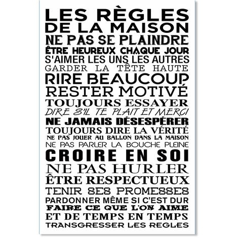 Affiche, Les règles des WC 1 - 40x60cm - made in France