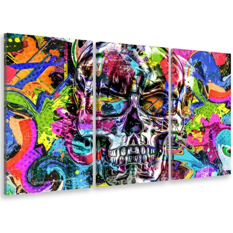 Tableau Graffiti crane - 80x50cm - made in France