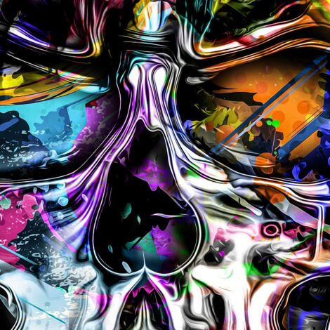 Tableau Graffiti crane - 80x50cm - made in France