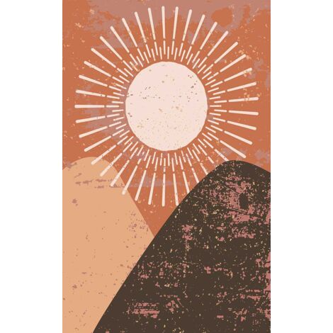 Tableau Boho montagne et soleil - 50x80cm - made in France (1/5)