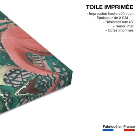 Tableau Osieaux tropicaux - 50x80cm - made in France