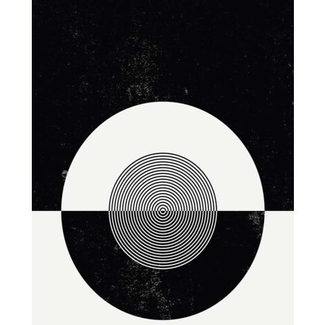 Tableau Disque noir et blanc - 50x80cm - made in France (1/5)
