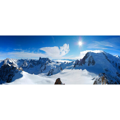 Tableau panorama du mont blanc Toile imprimée (1/5)