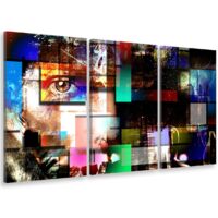 Tableau triptyque design modern art - 90x60 cm