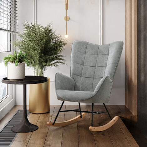 Fauteuil Velours Côtelé Beige Avec Pieds Métal Noir - Assise Épaisse, Capacité 120kg, Style Scandinave