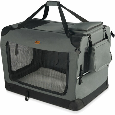 VOUNOT Transportín para Perros Bolsa de Transporte Mascotas L Gris