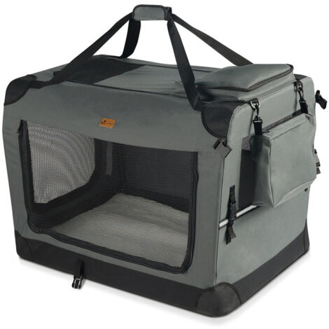 VOUNOT Transportín para Perros Bolsa de Transporte Mascotas S Gris