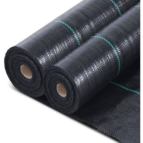 VOUNOT Malla Antihierbas de Jardín, 2 m x 50 m, 100 g/m²