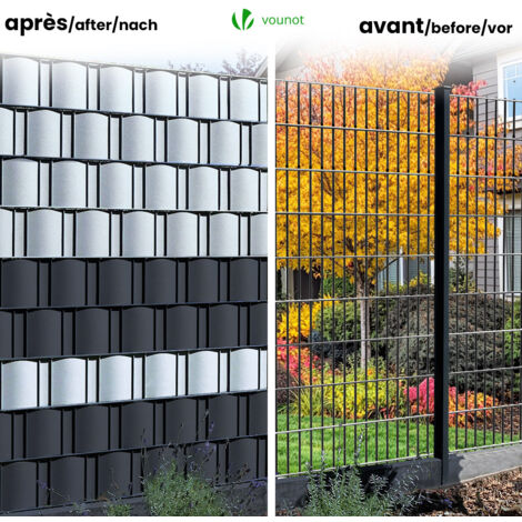 vounot Privacyscherm, pvc-hek, 450 g/m², inkijkbescherming voor tuin vounot Privacyscherm, pvc-hek, 450 g/m², inkijkbescherming voor tuin