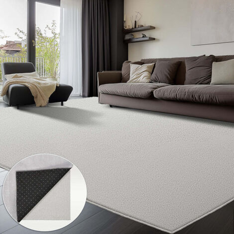 VOUNOT® Alfombra Moderna para Salón 240x340 cm, Crema