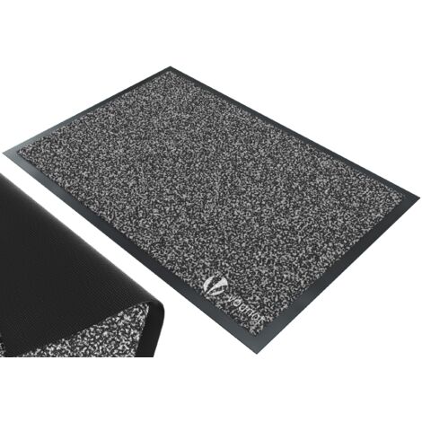 VOUNOT Felpudo Entrada Casa Antideslizante, Alfombra de Puerta, 90x150cm, Gris