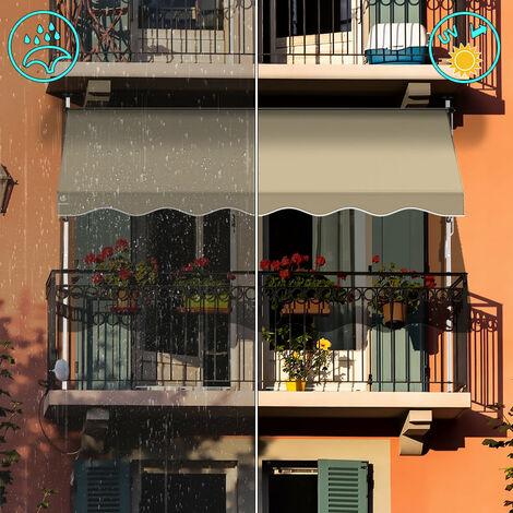 Sol Royal Toldo Vertical Enrollable Exterior MS5-140x250 cm Beis - Estor  Vertical para Balcones y terrazas - Robusto, Enrollable a Mano con  manivela, translúcido e Impermeable: : Jardín