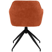 Selsey Hongor - Minimalist Upholstered Swivel Chair - Copper