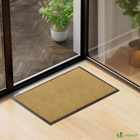 Zerbino Ingresso Casa Da Esterno, Tappeto Entrata Interno, 90x150 Cm Antracite Nero 88103957
