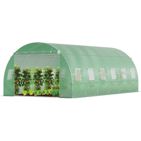 VOUNOT Serra da Giardino Tunnel, Serra per Orto, Piante Verde e Frutto, 6x3x2m 18m²