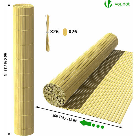 Frangivista In PVC Per Recinzione 100x500cm - Privacy Giardino/Balcone, Bamb&ugrave;