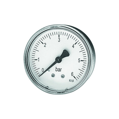Watts Rohrfedermanometer axial MDA d= 63mm, 1/4 , 0-6 bar