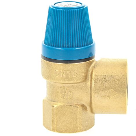CALEFFI Membran-Sicherheitsventil 4 bar (Warmwasser) 1/2 Zoll (Eingang) 531440