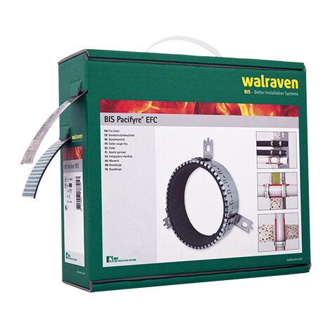 Walraven Brandschutz Pacifyre EFC U/U in Spenderbox 10 m für unged./ged. Rohre