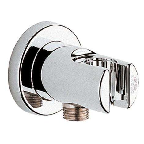 Grohe Wandanschlußbogen Relexa plus 1/2 , mit Wandbrausehalter verchromt