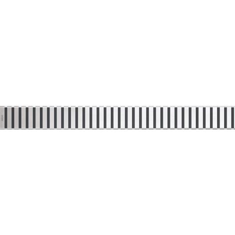 Alcadrain Duschrost LINE für Duschrinnen, Edelstahl-Matt 300 mm