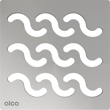 AlcaDrain Design Rost  102×102 mm Edelstahl für Bodenablauf