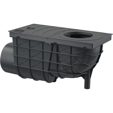 Alcadrain Universal-Regensinkkasten 300×155/110 mm Abgang waagrecht, Schwarz