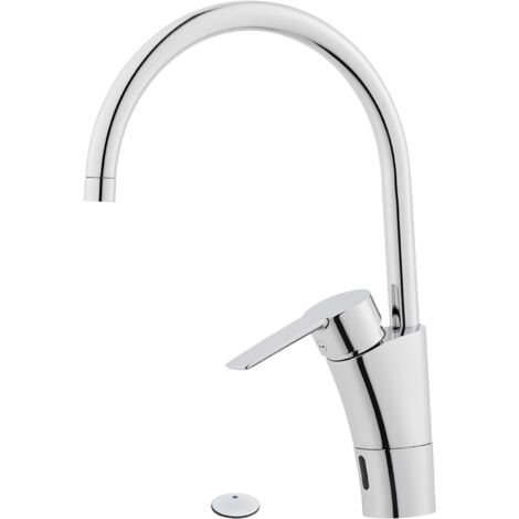 MORA CERA duo Spültisch Hybrid m. Hygienespülung m. Absperrventil Batterie mit Sensor Cr (1/4)