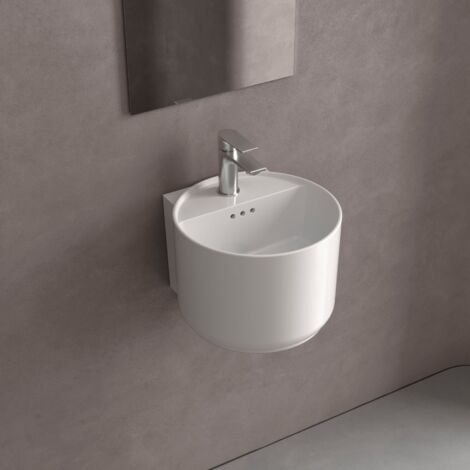Salgar Waschbecken MONOLITH MINI GLANZ-WEISS Ø 365 x 380 mm
