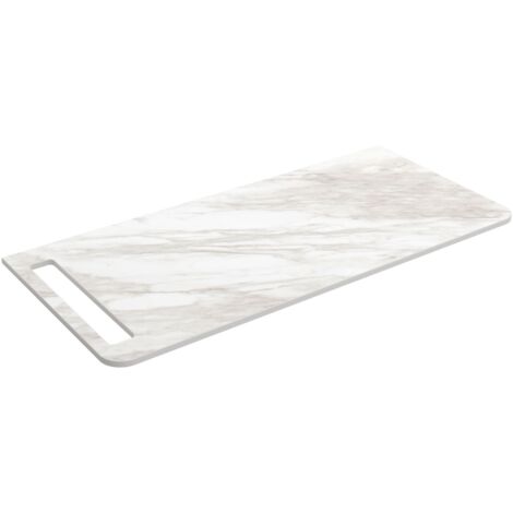 Salgar Waschtischplatten UNIIQ 1290 für Waschschale optional mit Wasserhahn, Handtuchhalter optional WEIßER MARMOR 1290 x 12 x 460 mm