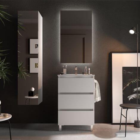 Salgar Schrank SPIRIT 600 3 Metallauszug mit Softeinzug WHITE COTTON 598 x 810 x 450 mm (1/3)
