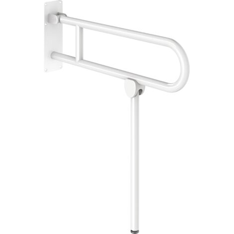 Delabie Stützklappgriff m. Fuß Basic D32 L760 pulverbeschichtet weiß (1/2)