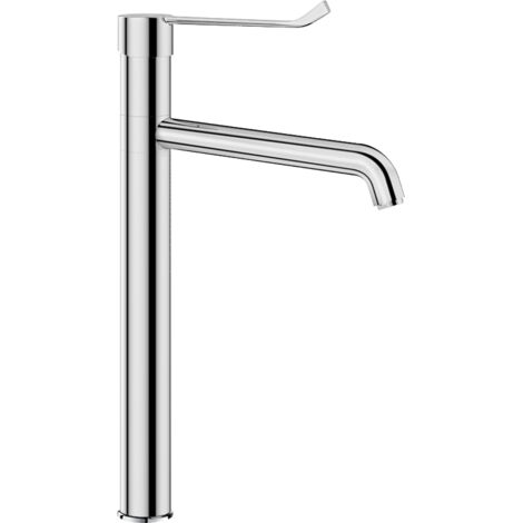 Delabie WT-MBatt. mit EP Schwenkauslauf hoch H305 L220, Hygienehebel (1/2)