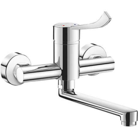 Delabie SPT-EHM W.-Mont. EP Securit. Schwenkausl. L.150 H-Hebel,Stdd (1/2)