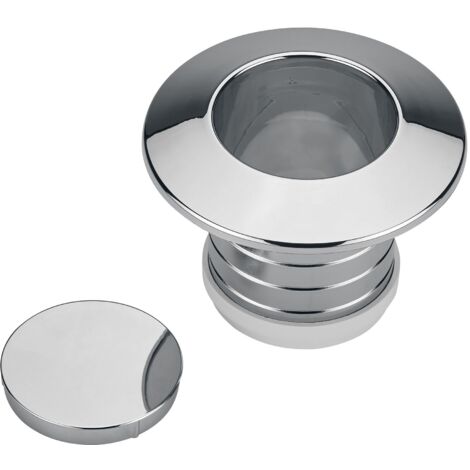 Wasserzähler Schubrosette mit Blinddeckel, chrom passend zu Wasser-Geräte, Minol MB 2/MB 3, Deltamess