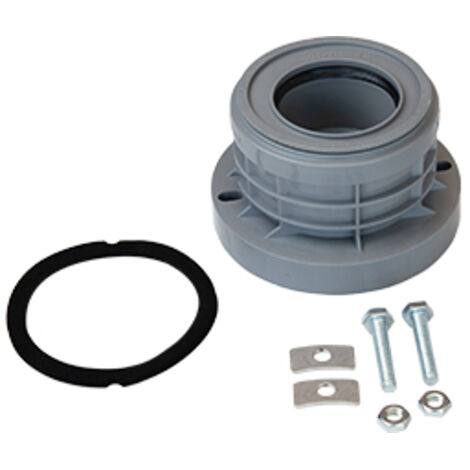 airfit Flansch-Adapter DN 110/75aus PP und VA, Lochabstand 125-143mm